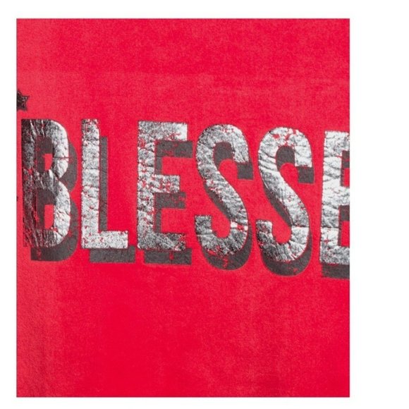 No Boundaries Juniors Graphic "Blessed" Red Pullover Sweatshirt Size XXL - Picture 5 of 6